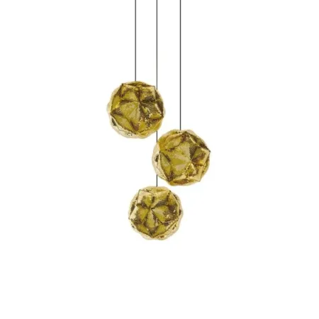 Puff Pendant System Round Trio Brass LED - Hình ảnh 2